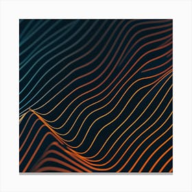 Abstract Wave Pattern 5 Canvas Print