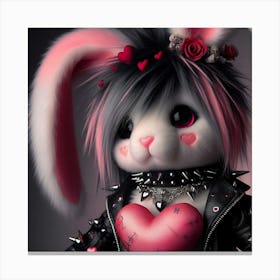 Bunny Bunny Valentine Canvas Print