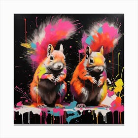 Two Squirrels 2 Canvas Print