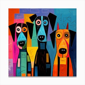 Three Dogs 7 Canvas Print