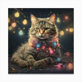 Christmas Cat 3 Canvas Print