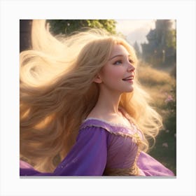 Absolute Reality V16 A Photorealistic Portrait Of Rapunzel Dis 0 Canvas Print