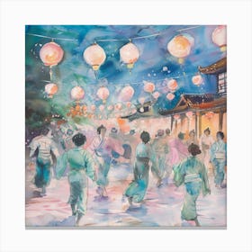 Asian Lanterns 1 Canvas Print