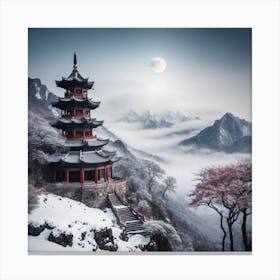 Asian Pagoda Canvas Print