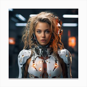 Futuristic Woman 19 Canvas Print