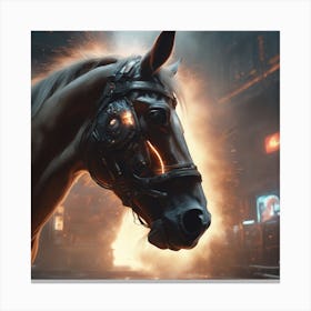 Futuristic Horse 1 Canvas Print