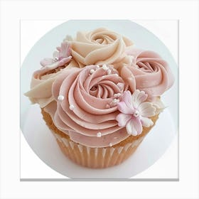 Wedding Elegant Cupcake Canvas Print