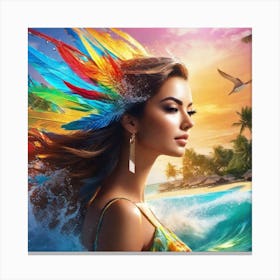 Hawaiian Beauty 1 Canvas Print