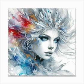 Winter Girl Canvas Print