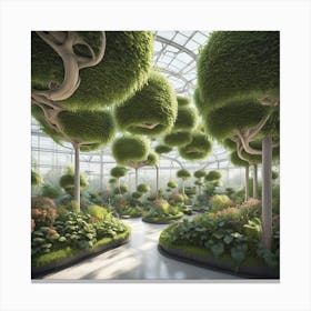 Futuristic Garden Canvas Print