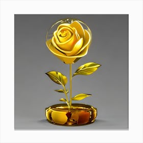 Golden Rose 2 Canvas Print