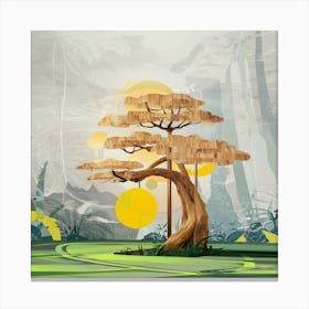 Tree In The Forest Canvas Print