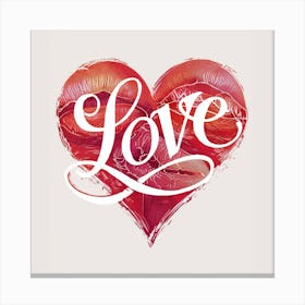 Love Heart Canvas Print