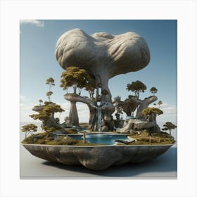 Rocky Island Canvas Print