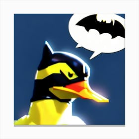 Duck gives the Batman signal  Canvas Print