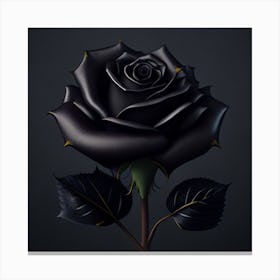 Black Rose Canvas Print