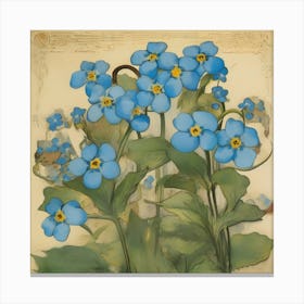 Forget-me-nots 4 Canvas Print