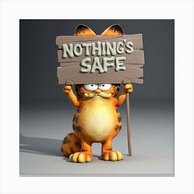 Nothing'S Safe Canvas Print