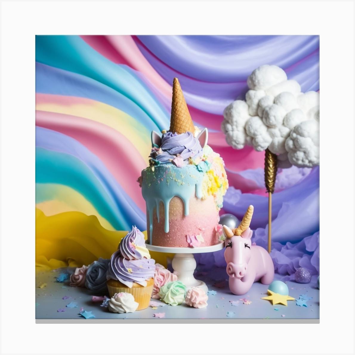 Unicorn Edible Premium Wafer Paper Cake Topper - The Cake Mixer | The Cake  Mixer