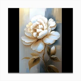 White Flower Painting 2 Canvas Print