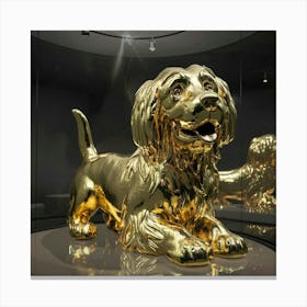 Golden Dog Canvas Print