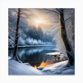 Winter Scene 10 Canvas Print