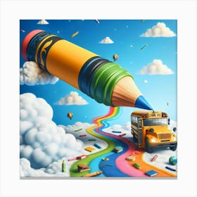 School Bus 1 Canvas Print