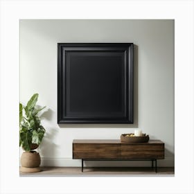 Large Black Frame Canvas Print