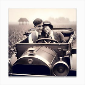 Dating Automotive Style-1928 ~Reimagined 2 Canvas Print