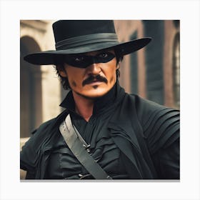 Pedro Pascal Zorro 1 Canvas Print