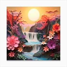 Paper - Waterfall Canvas Print