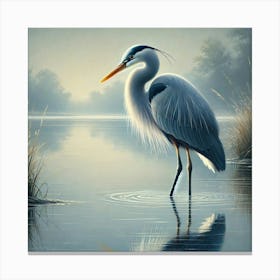 Blue Heron Canvas Print