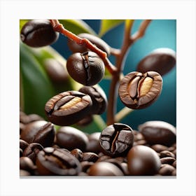 Coffee Beans On The Tree 11 Canvas Print