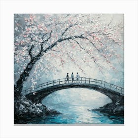 Cherry Blossom Bridge 1 Canvas Print