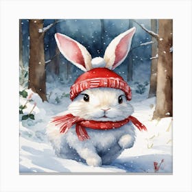 Snow Bunny Canvas Print