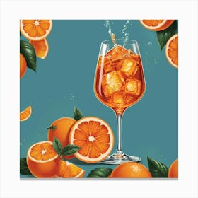 Illustrative Albedo Aperol Spritz 2 Art 1 Canvas Print