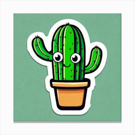Cactus Sticker 6 Canvas Print
