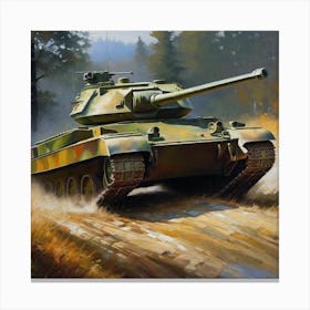 M60 Tank Canvas Print