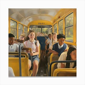 School Bus (5) Canvas Print