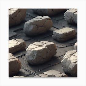 Rocks On The Floor Canvas Print