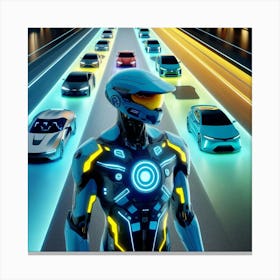 Futuristic Man 234 Canvas Print