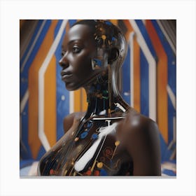 Futuristic Woman 20 Canvas Print