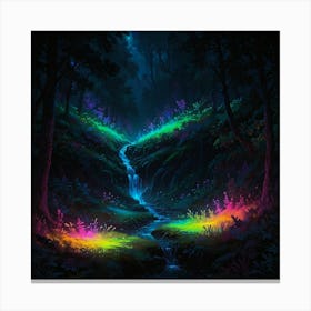 Rainbow Forest Canvas Print