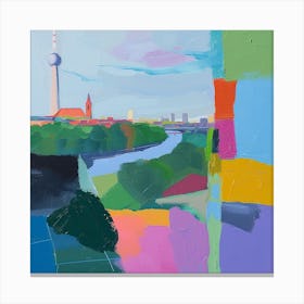 Abstract Travel Collection Berlin Germany 1 Canvas Print