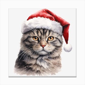 Santa Cat 47 Canvas Print