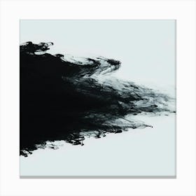 Abstract Black Smoke Canvas Print