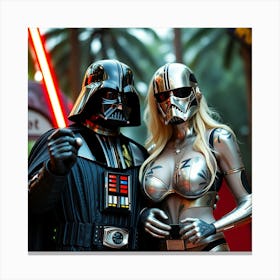 Star Wars Couple Canvas Print