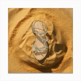 Sand Sandals Canvas Print