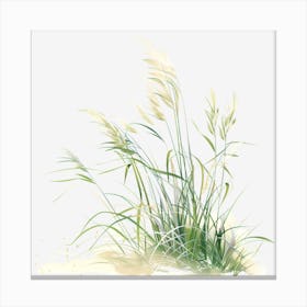 Watercolor-Spring-Grass-Clipart.3 Canvas Print