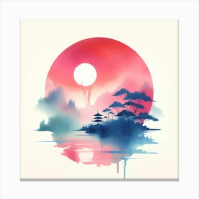 Asian Sunset Canvas Print